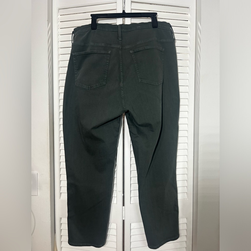 J.Crew Vintage Straight Jeans in Garment Fall Green Dyed Denim Womens Size 35 - Picture 10 of 16